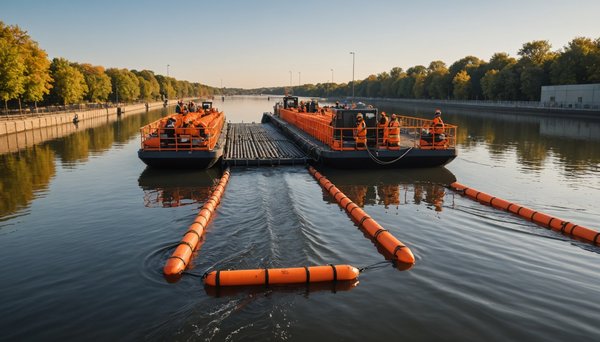 Barrage flottant anti pollution : maîtriser les débris aquatiques